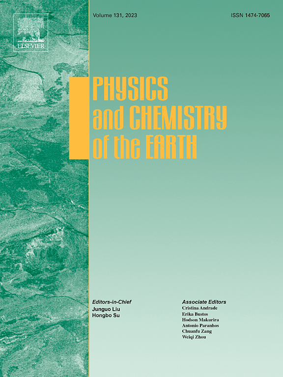 Go to journal home page - Physics and Chemistry of the Earth, Parts ABC